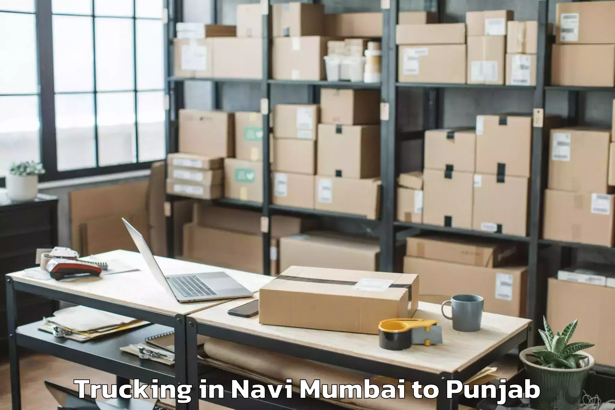 Top Navi Mumbai to Phillaur Trucking Available